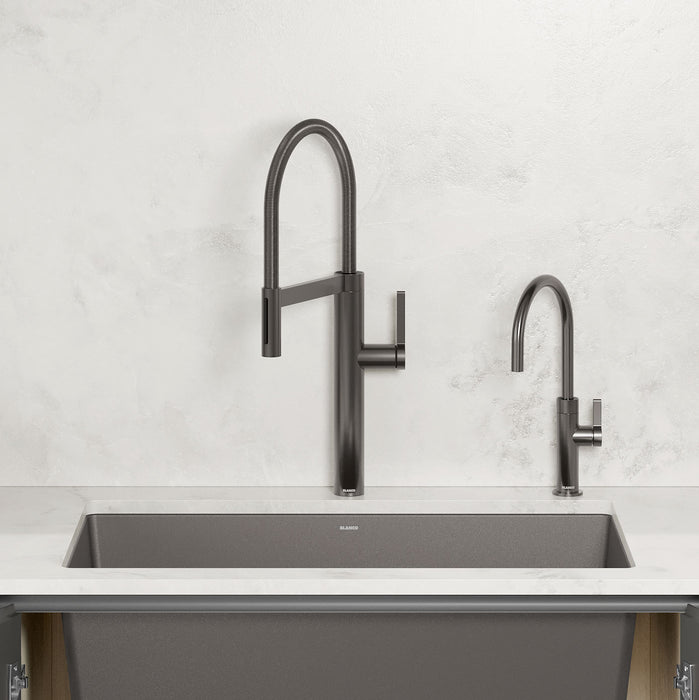 Blanco 527492 Culina II High Arc Beverage Faucet - RO Compatible - Satin Dark Steel