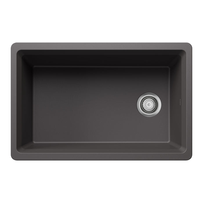 Blanco 443305 Inteos SILGRANIT 30" Single Bowl Undermount Workstation Kitchen Sink - Cinder