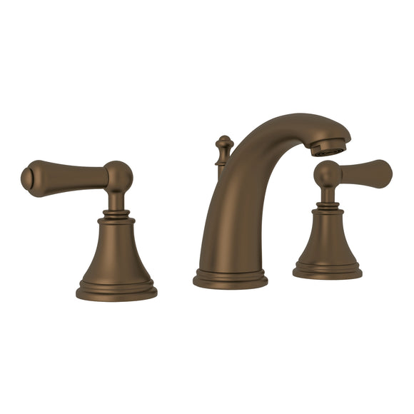 Rohl U.3712LS-EB-2 Perrin and Rowe Georgian Era High Neck Widespread Bathroom Faucet