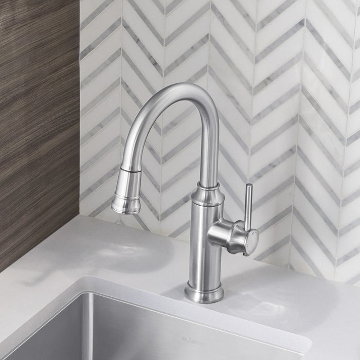 Blanco 442513 Empressa Pull-Down Bar Faucet - PVD Steel