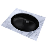 TOTO LT597#51 Dantesca Oval Undermount Bathroom Sink, Ebony