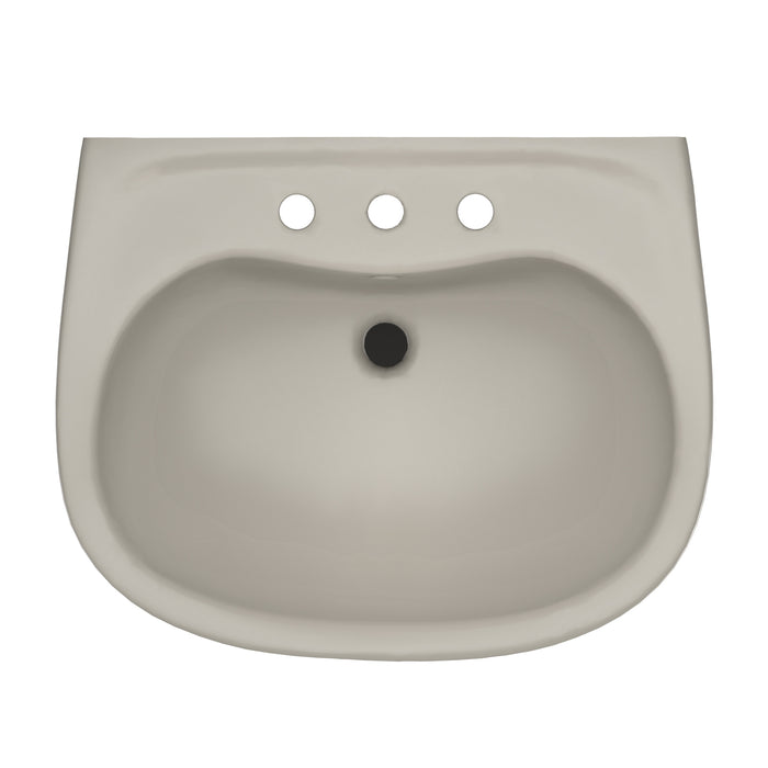TOTO LPT242.8G#03 Prominence Oval Basin Pedestal Bathroom Sink for 8 inch Center Faucets, Bone