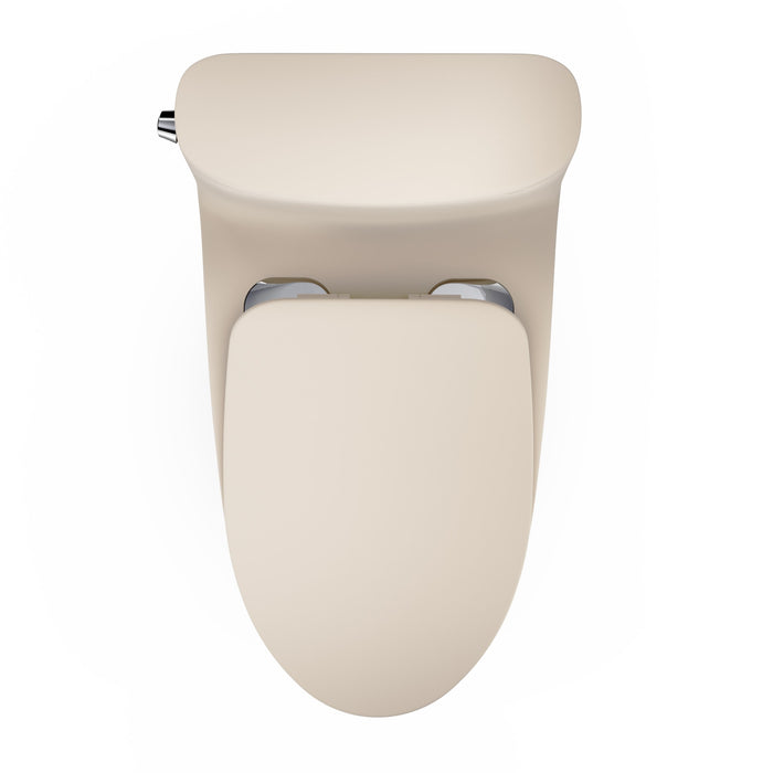 TOTO MS642234CEFG#MBE Nexus One-Piece Elongated Toilet with a Slim SoftClose Seat, Matte Beige