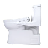TOTO MW6144726CEFGA#01 WASHLET+ Carlyle II One-Piece Toilet with Auto Flush WASHLET+ S7 Bidet Seat, Cotton White