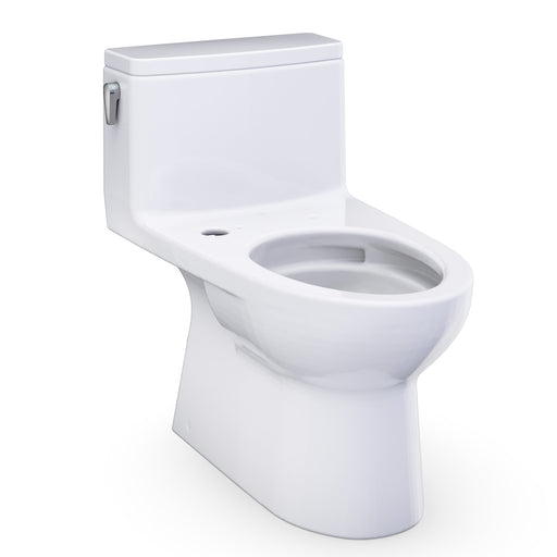 TOTO Redington One-Piece Elongated 1.28 GPF WASHLET+ and Auto Flush Ready Universal Height Toilet with CEFIONTECT, Cotton White - CST672CEFGAT40#01