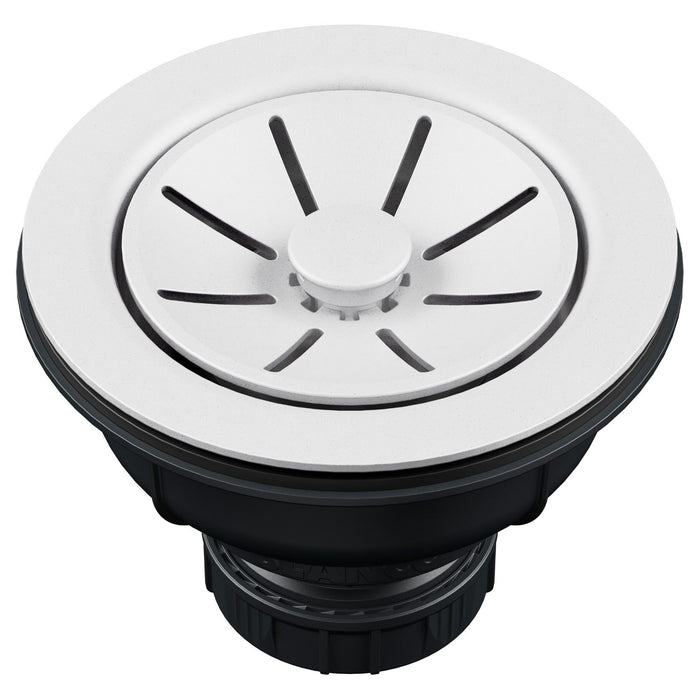 Blanco 222499 Essential Silgranit 3.5" Basket Strainer with Turn-to-Close - White