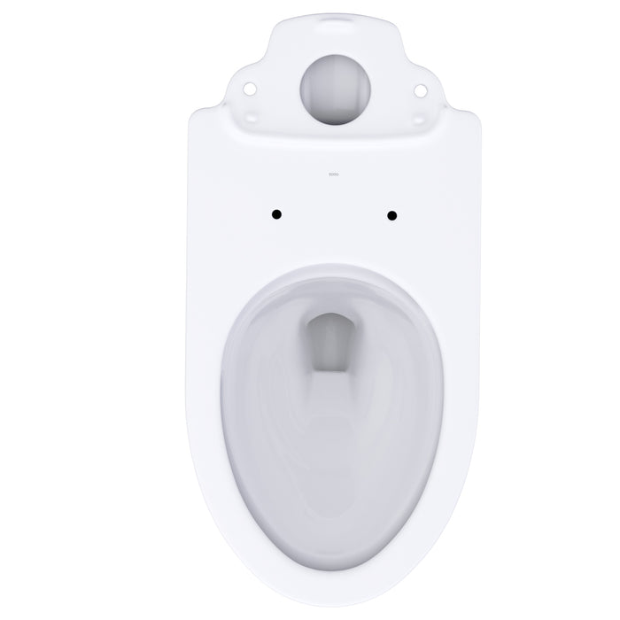TOTO CT472CUFG#01 Glaston Elongated Skirted Toilet Bowl with CEFIONTECT, Cotton White