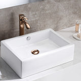 ANZZI LS-AZ122 Deux Series Ceramic Vessel Sink in White