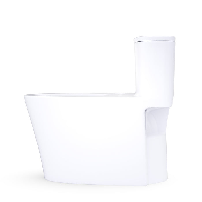 TOTO CST686CUFGAT40#01 Aurora 1G One-Piece Elongated 1.0 GPF Universal Height Toilet in Cotton White