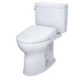 TOTO MW4544736CEFG#01 WASHLET+ Drake II Two-Piece Toilet and WASHLET+ S7A Bidet Seat, Cotton White
