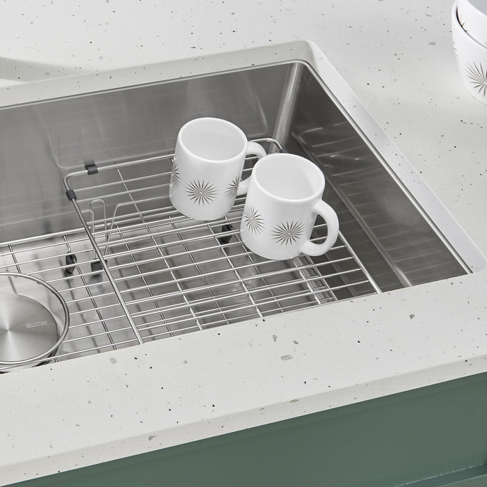 Blanco 231608 Stainless Steel Elevated Sink Grid for Quatrus Ergon, Cerana 33" and Cuvee 32" Super