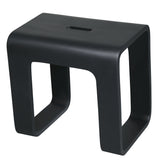 ALFI Brand ABST99BM Black Matte Solid Surface Resin Bathroom / Shower Stool