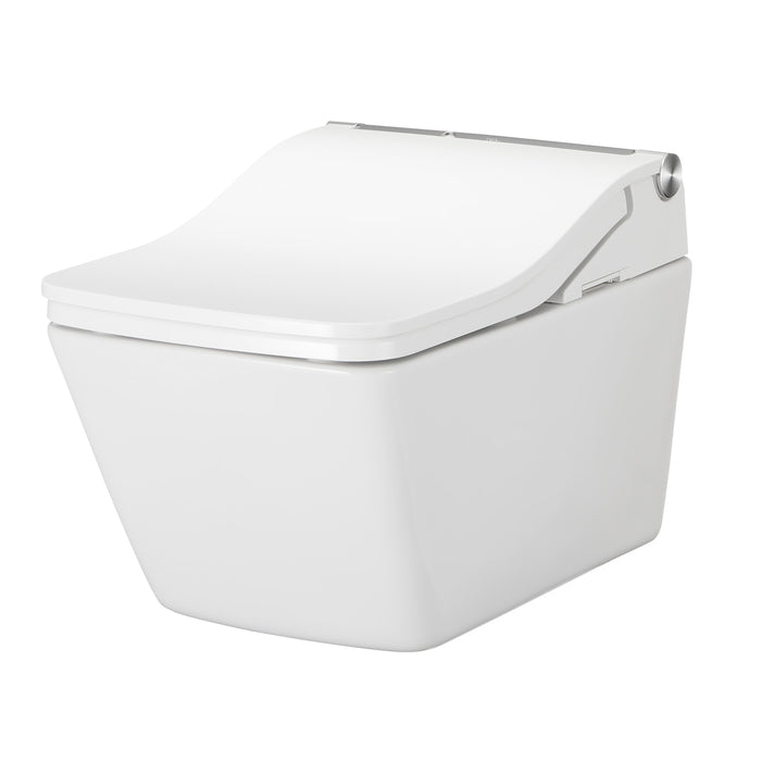 TOTO CWT4494549CMFGNA#MS WASHLET+ SP Wall-Hung Square Toilet with SW Bidet Seat and In-Wall Dual-Flush Tank