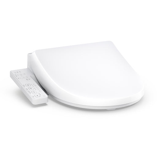 TOTO WASHLET S1 electronic bidet toilet seat with instantaneous water heating in Cotton White color features instantaneous water heating.