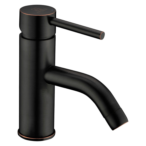 Bravo Series Single Hole Single-Handle Low-Arc Bathroom Faucet in Oil Rubbed Bronze