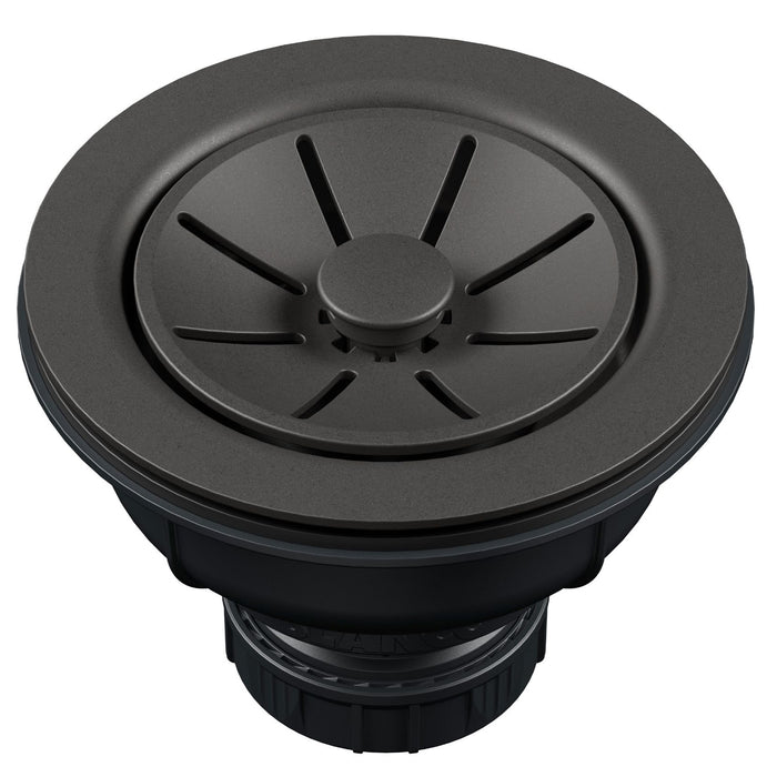Blanco 222519 Essential Silgranit 3.5" Basket Strainer with Turn-to-Close - Cinder