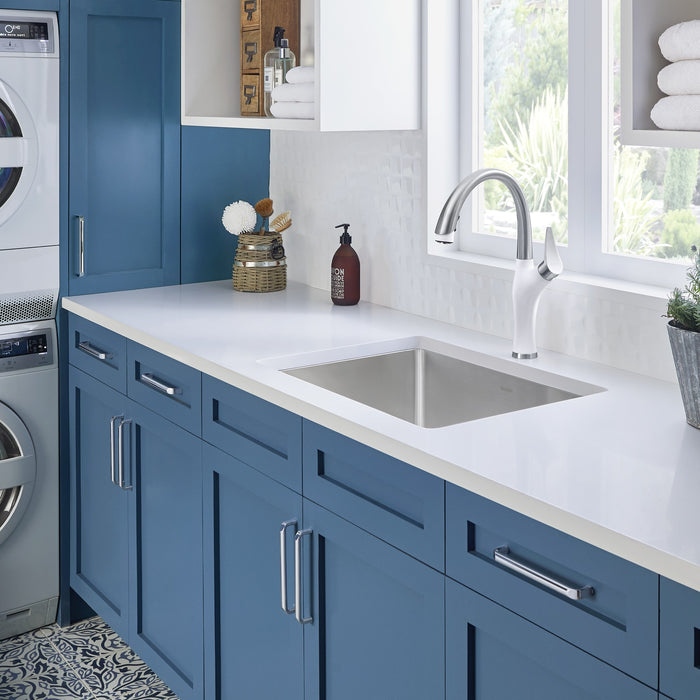 Blanco 443151 Quatrus R15 25" Single Bowl Dual Mount Stainless Steel Laundry Sink