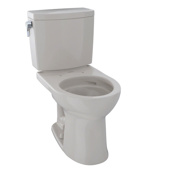 TOTO Drake II 1G Two-Piece Round 1.0 GPF Universal Height Toilet with CEFIONTECT, Sedona Beige - CST453CUFG#12