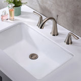 ANZZI LS-AZ112 Rhodes Series 21" Ceramic Undermount Sink Basin in White