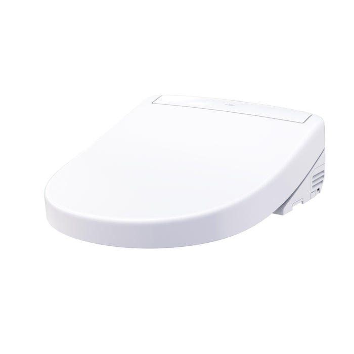 TOTO SW3445#01 Washlet S5 Electronic Bidet Toilet Seat with Water Heating, Round, Cotton White
