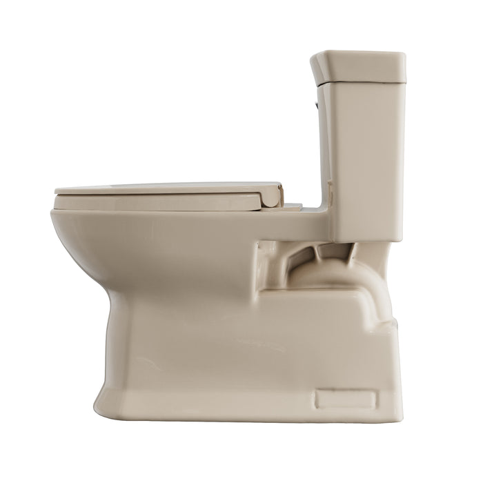 TOTO MS964124CEFG#03 Soiree One Piece Elongated 1.28 GPF Universal Height Skirted Toilet, Bone