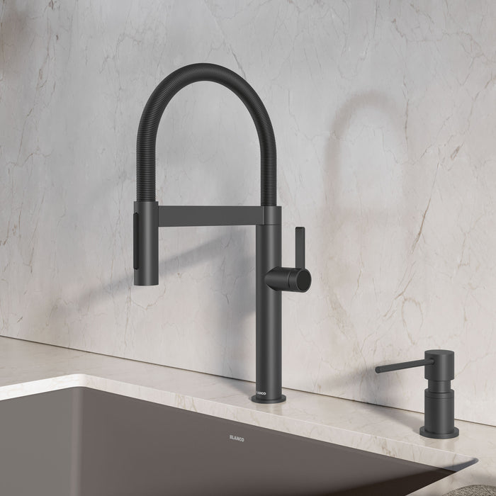 Blanco 527481 Culina Mini II Pull-Down Dual-Spray Kitchen Faucet - Matte Black