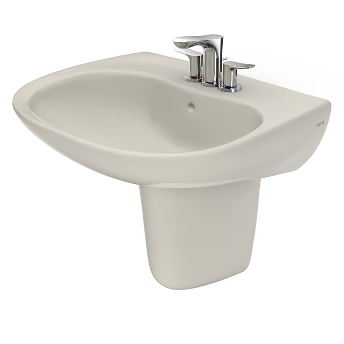 TOTO LHT242.4G#12 Prominence Oval Wall-Mount Bathroom Sink Shroud for 4 Inch Center Faucets, Sedona Beige