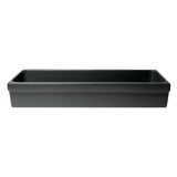 ALFI Brand AB48TRBM 48" Black Matte Above Mount Fireclay Bathroom Trough Sink