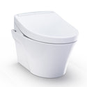 TOTO Washlet+ AP Wall-Hung Elongated Toilet and Washlet S5 and DuoFit In-Wall 0.9 and 1.28 GPF Dual-Flush Tank System, Matte Silver - CWT4263446CMFG#MS