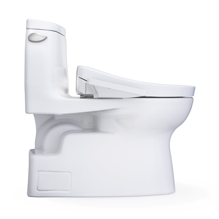 TOTO MW6143346CEFG#01 Carlyle II One-Piece Elongated Universal Height Toilet with Washlet+ S2 Bidet Seat