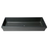 ALFI Brand AB48TRBM 48" Black Matte Above Mount Fireclay Bathroom Trough Sink