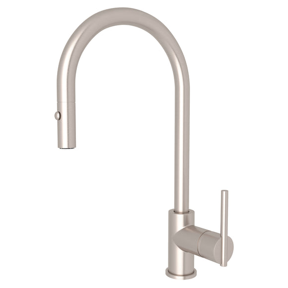 House of Rohl CY57L-STN-2 Pirellone Pulldown Side Lever Kitchen Faucet