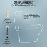 TOTO SW3073#01 WASHLET C2 Electronic Bidet Toilet Seat with PreMist and eWater+ Wand Cleaning, Round