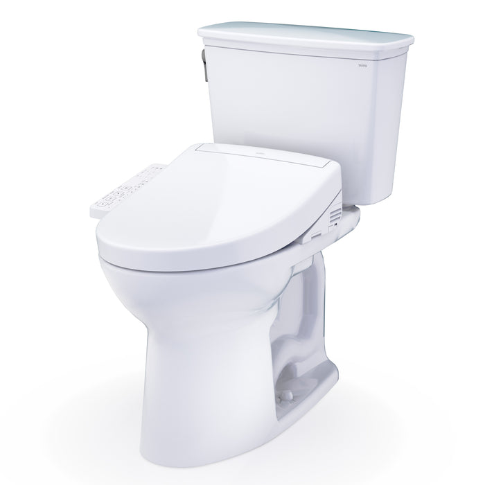 TOTO MW7863346CEG#01 Drake Transitional Washlet+ Elongated Regular Height Toilet with S2 Bidet Seat