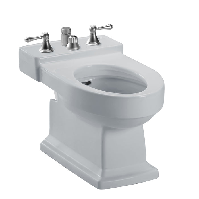 TOTO Lloyd Deck Mount Vertical Spray Flushing Rim Bidet, Cotton White - BT930B#11