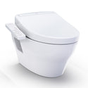 TOTO Washlet+ EP Wall-Hung Elongated Toilet and Washlet S2 Bidet Seat and DuoFit In-Wall 0.9 and 1.28 GPF Dual-Flush Tank System, Matte Silver - CWT4283346CMFG#MS