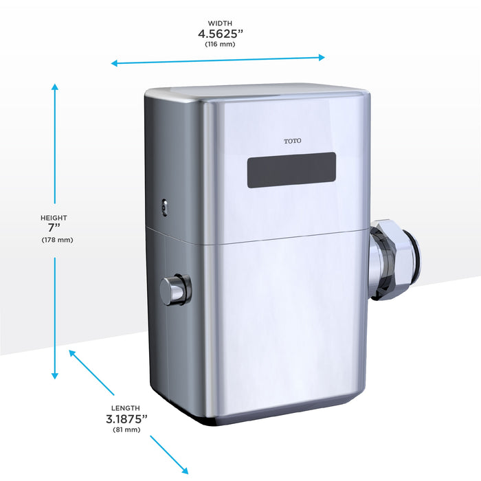 TOTO TET1GBi32#CP Touchless 1.6 GPF Toilet Flush Valve for Top Spud, IoT-Ready, Polished Chrome