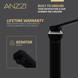 ANZZI L-AZ901MB-BN Single Handle Bathroom Sink Faucet with Pop-up Drain in Matte Black & Brushed Nickel