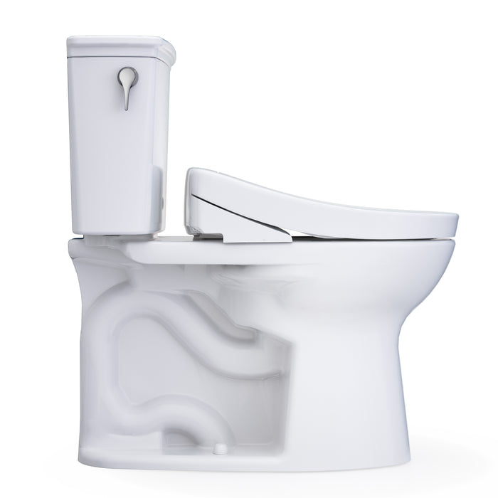 TOTO MW7863446CEG#01 Drake Transitional Washlet+ Two-Piece Elongated Regular Height Toilet with S5 Bidet Seat