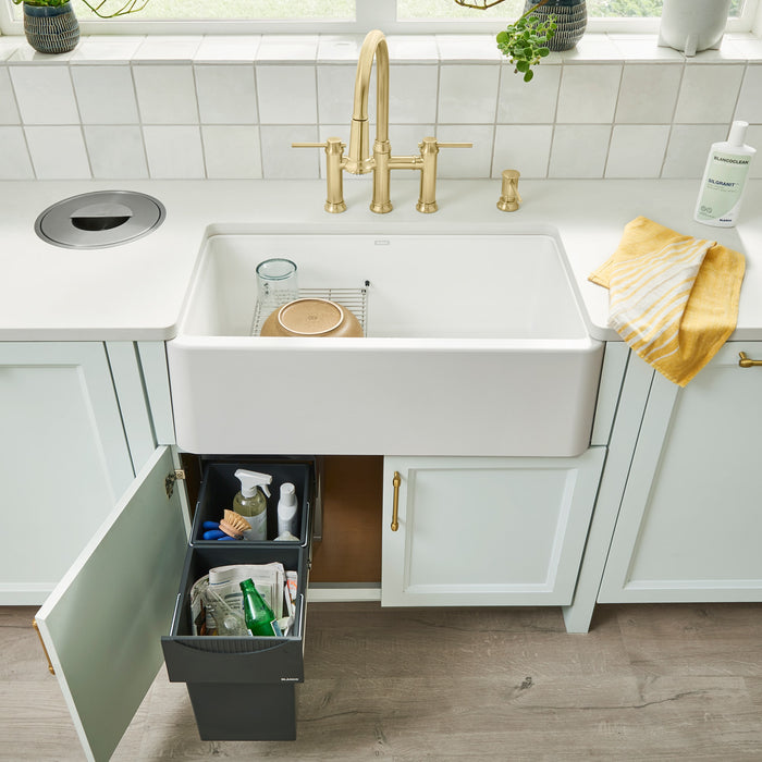 Blanco 401899 Ikon SILGRANIT 33" Single Bowl Apron-Front Farmhouse Sink - White