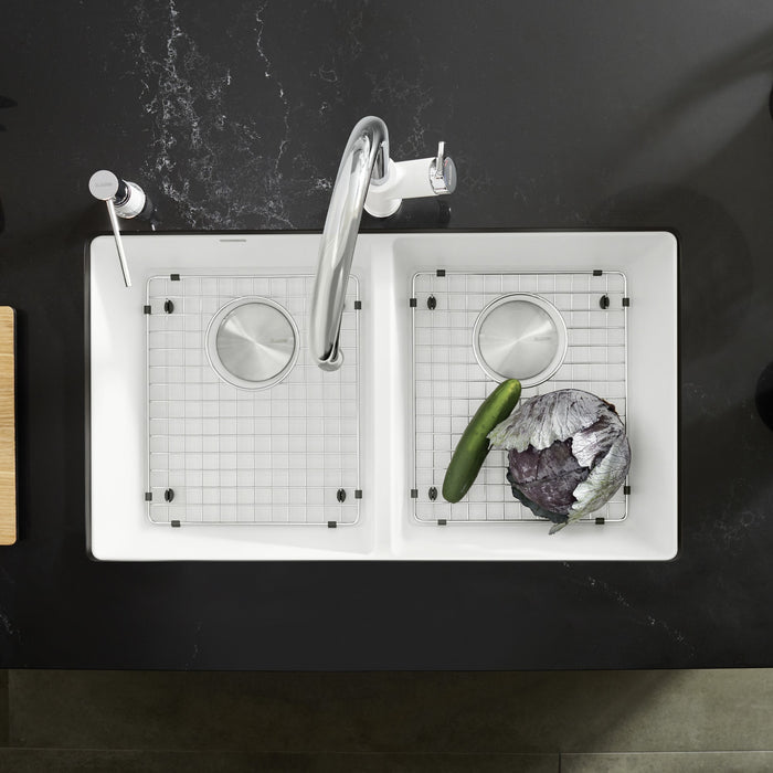 Blanco 516320 Precis SILGRANIT 29" 50/50 Double Bowl Undermount Kitchen Sink - White