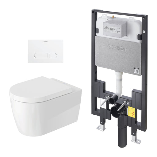 Duravit WD7022000091 ME by Starck GPF Compact Elongated Wall Mounted Toilet