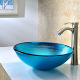 ANZZI LS-AZ8099 Taba Series Deco-Glass Vessel Sink in Lustrous Blue