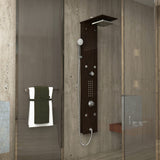 ANZZI SP-AZ016 Rite 60.75" 28-Jetted Full Body Shower Panel with Heavy Rain Shower and Spray Wand