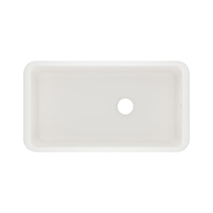 House of Rohl 6497-68 Allia 34" Fireclay Single Bowl Undermount Kitchen Sink