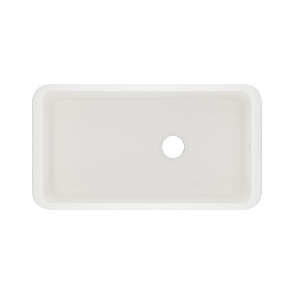 House of Rohl 6497-68 Allia 34" Fireclay Single Bowl Undermount Kitchen Sink