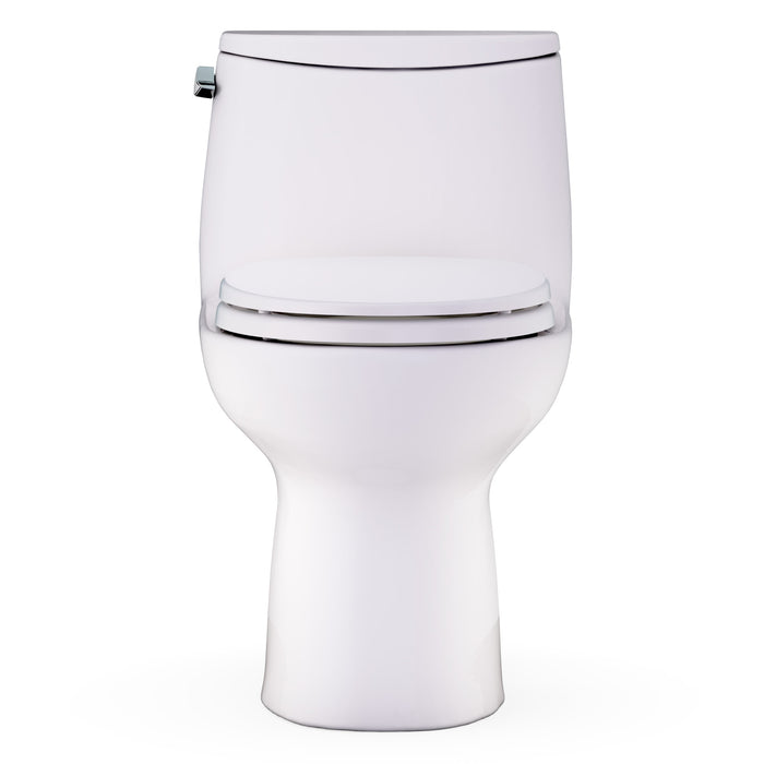 TOTO MS603113CEFG#12 UltraMax One-Piece Round 1.28 GPF Universal Height Toilet with Seat, Sedona Beige