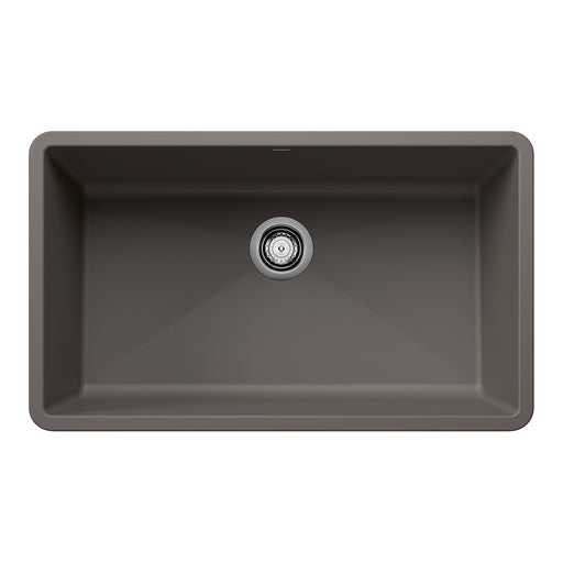 Blanco 443121 Precis SILGRANIT 32" Super Single Undermount Kitchen Sink - Volcano Gray