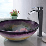 ANZZI LS-AZ8217 Panye Series Vessel Sink in Hand Painted Mural