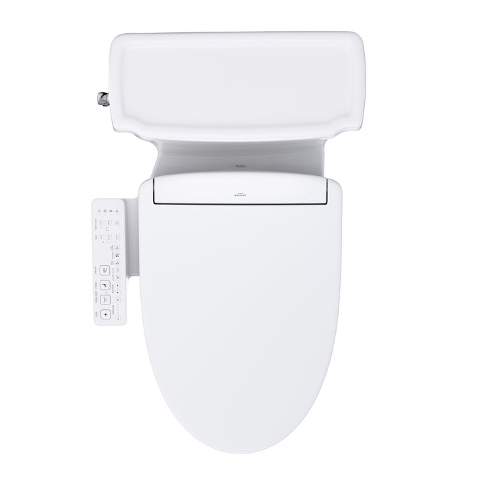 TOTO MW9743346CEFG#01 Washlet+ Eco Guinevere Elongated Universal Height Toilet with S2 Bidet Seat